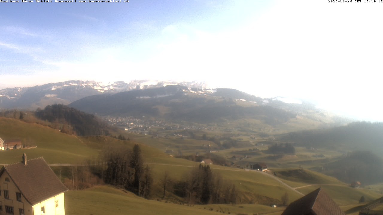 Archiv Foto Webcam Panoramablick über Appenzell