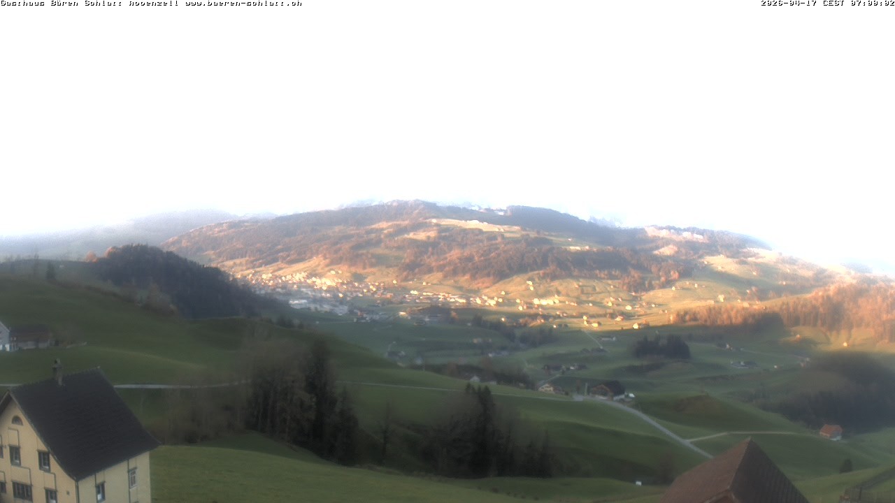 Archived image Webcam Appenzell in Switzerland