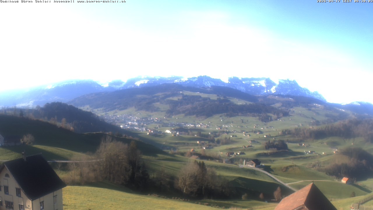 Archived image Webcam Appenzell in Switzerland