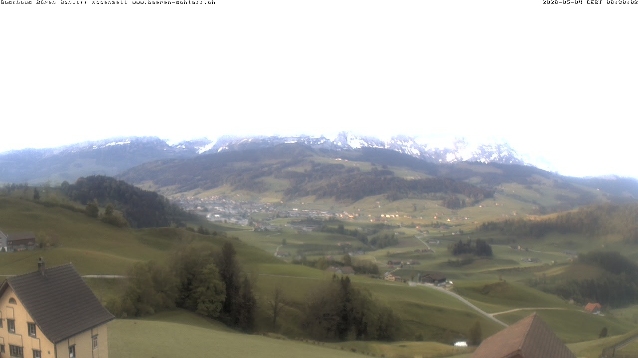 Archived image Webcam Appenzell in Switzerland