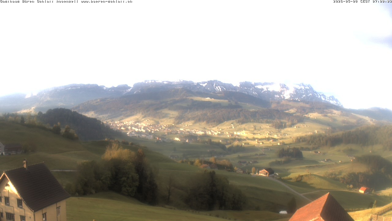 Archived image Webcam Appenzell in Switzerland