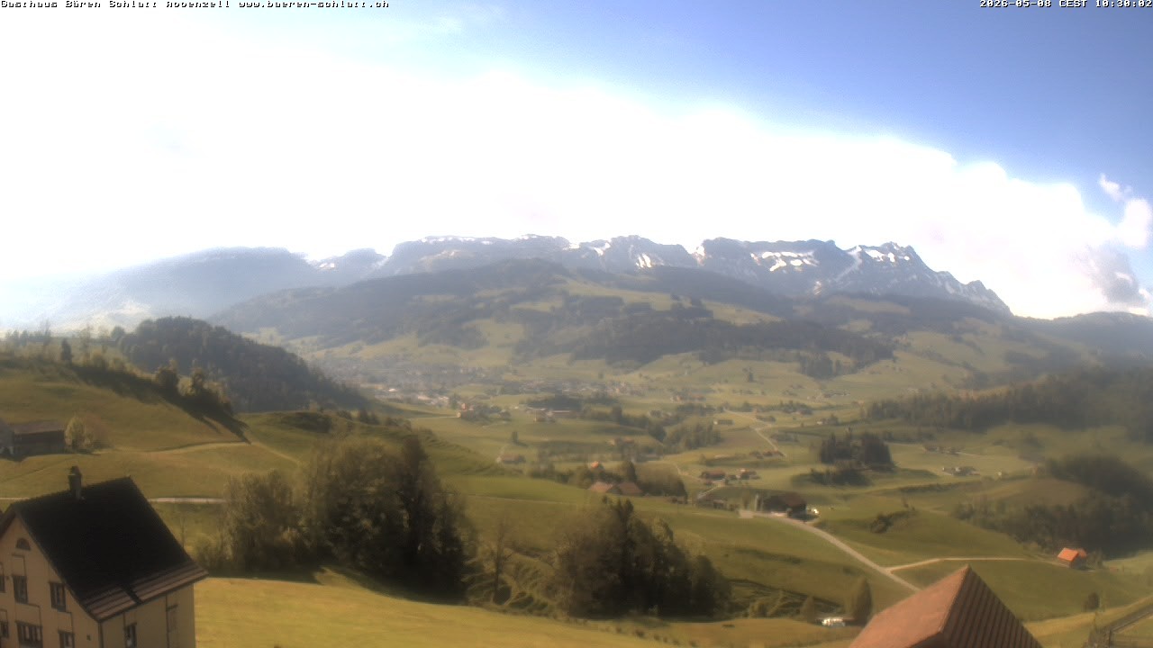 Archived image Webcam Appenzell in Switzerland