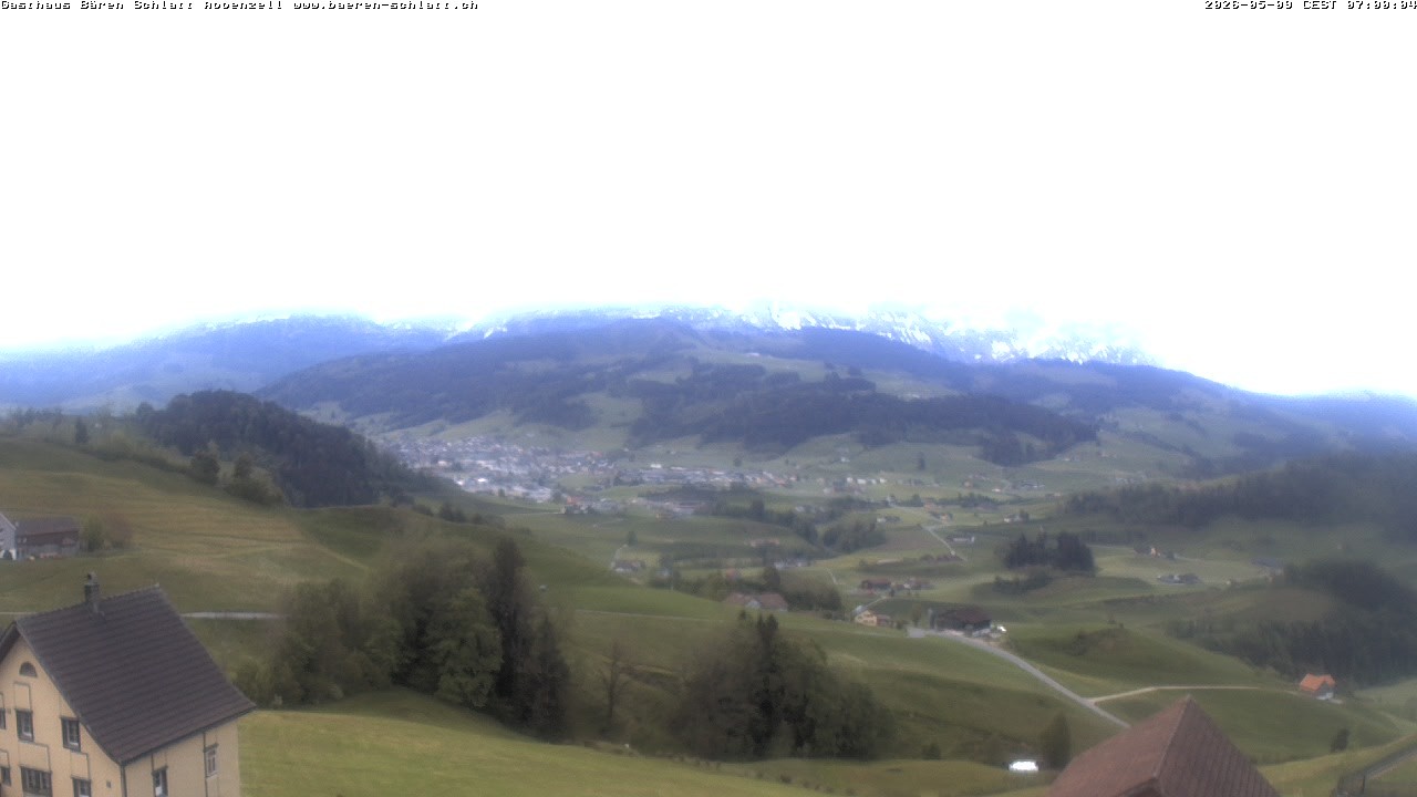 Archiv Foto Webcam Panoramablick über Appenzell