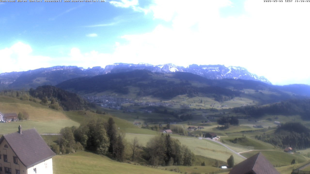 Archiv Foto Webcam Panoramablick über Appenzell