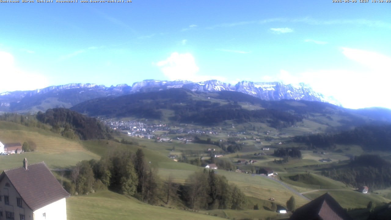 Archiv Foto Webcam Panoramablick über Appenzell