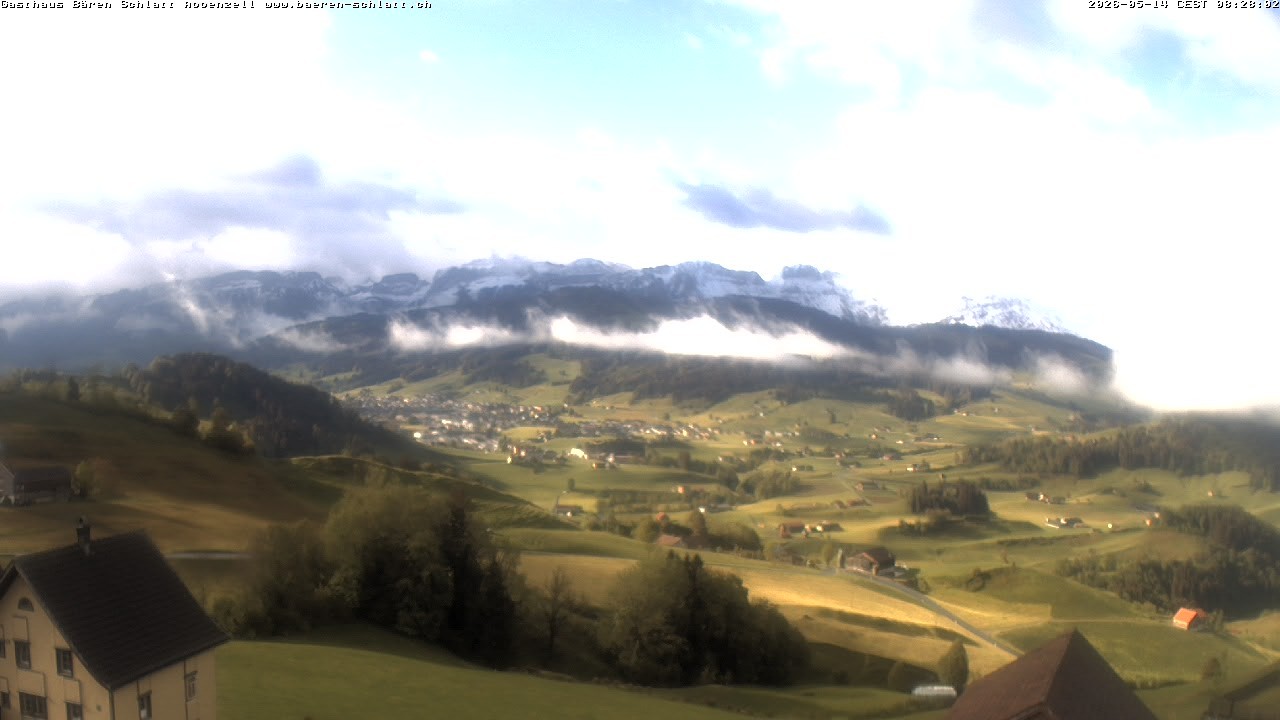 Archived image Webcam Appenzell in Switzerland