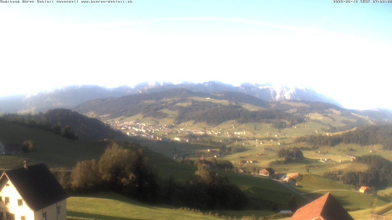 Archiv Foto Webcam Panoramablick über Appenzell