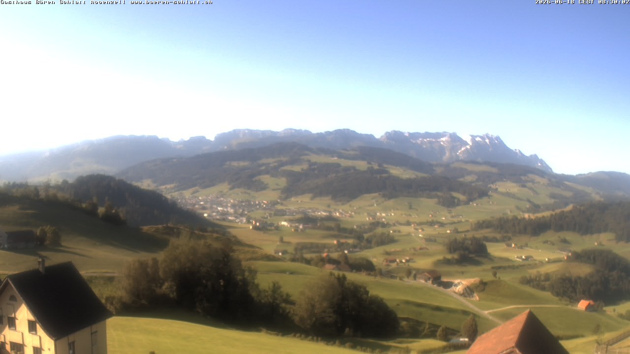 Archiv Foto Webcam Panoramablick über Appenzell