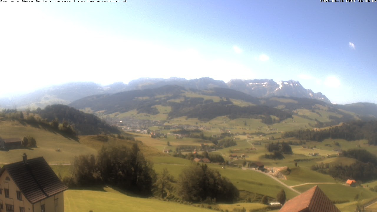 Archiv Foto Webcam Panoramablick über Appenzell