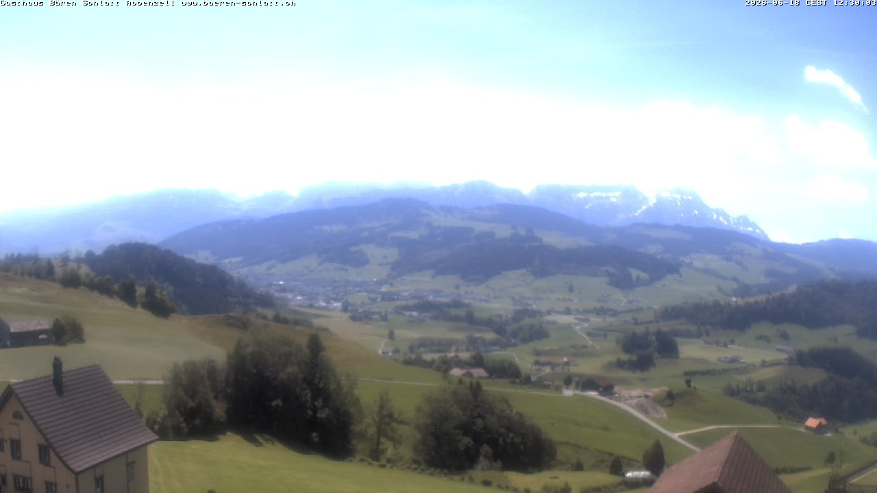 Archiv Foto Webcam Panoramablick über Appenzell