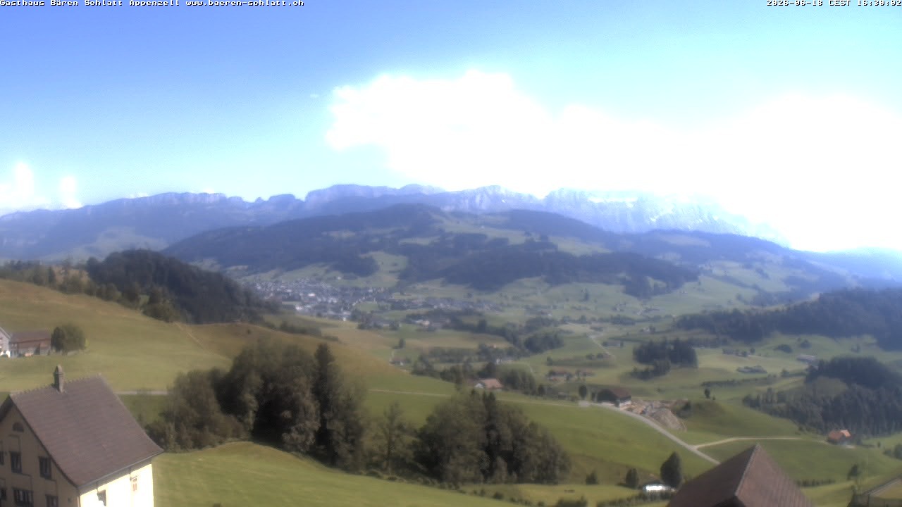 Archiv Foto Webcam Panoramablick über Appenzell