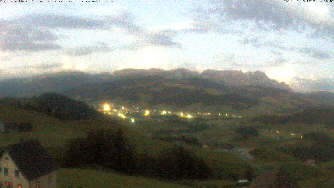 Archiv Foto Webcam Panoramablick über Appenzell