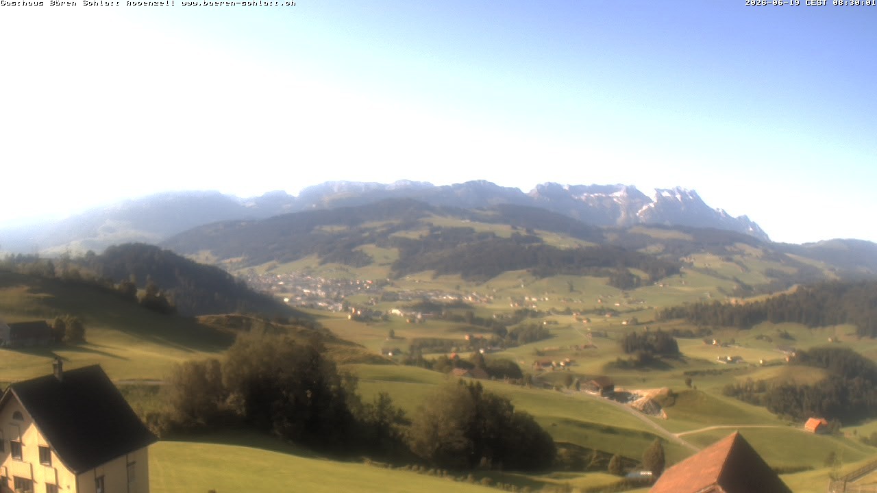 Archiv Foto Webcam Panoramablick über Appenzell