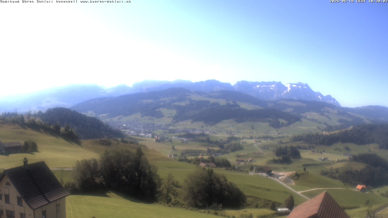 Archiv Foto Webcam Panoramablick über Appenzell