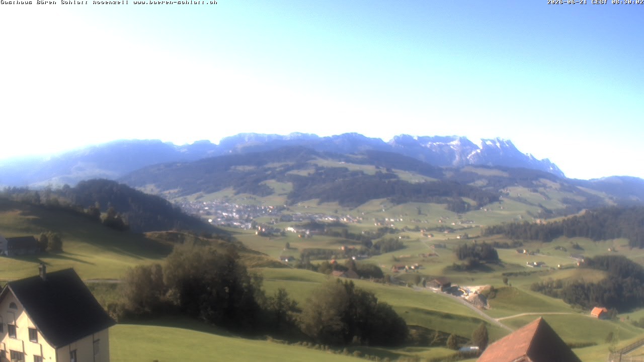 Archiv Foto Webcam Panoramablick über Appenzell
