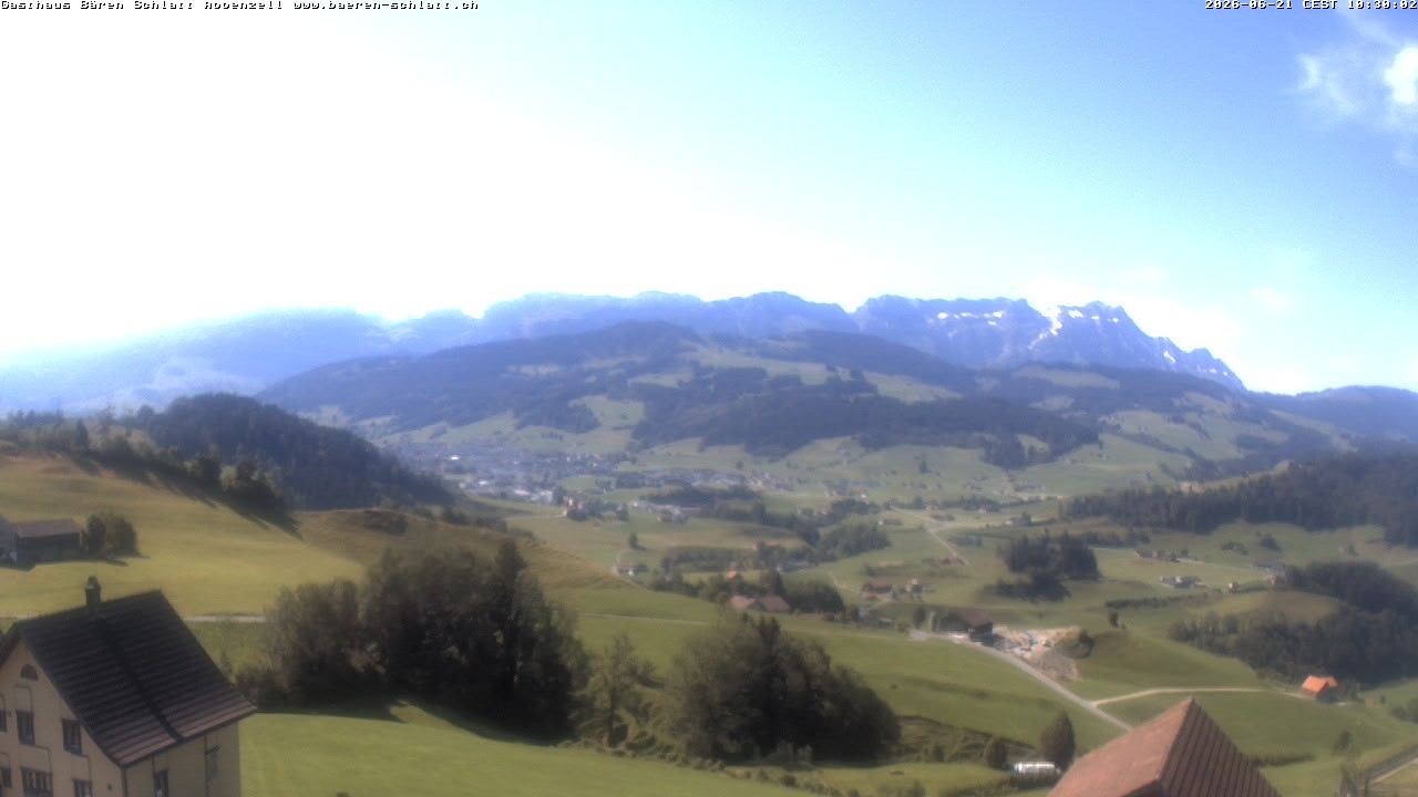 Archiv Foto Webcam Panoramablick über Appenzell