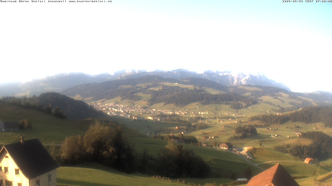 Archived image Webcam Appenzell in Switzerland