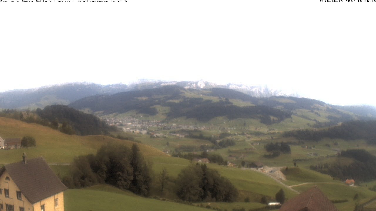 Archived image Webcam Appenzell in Switzerland