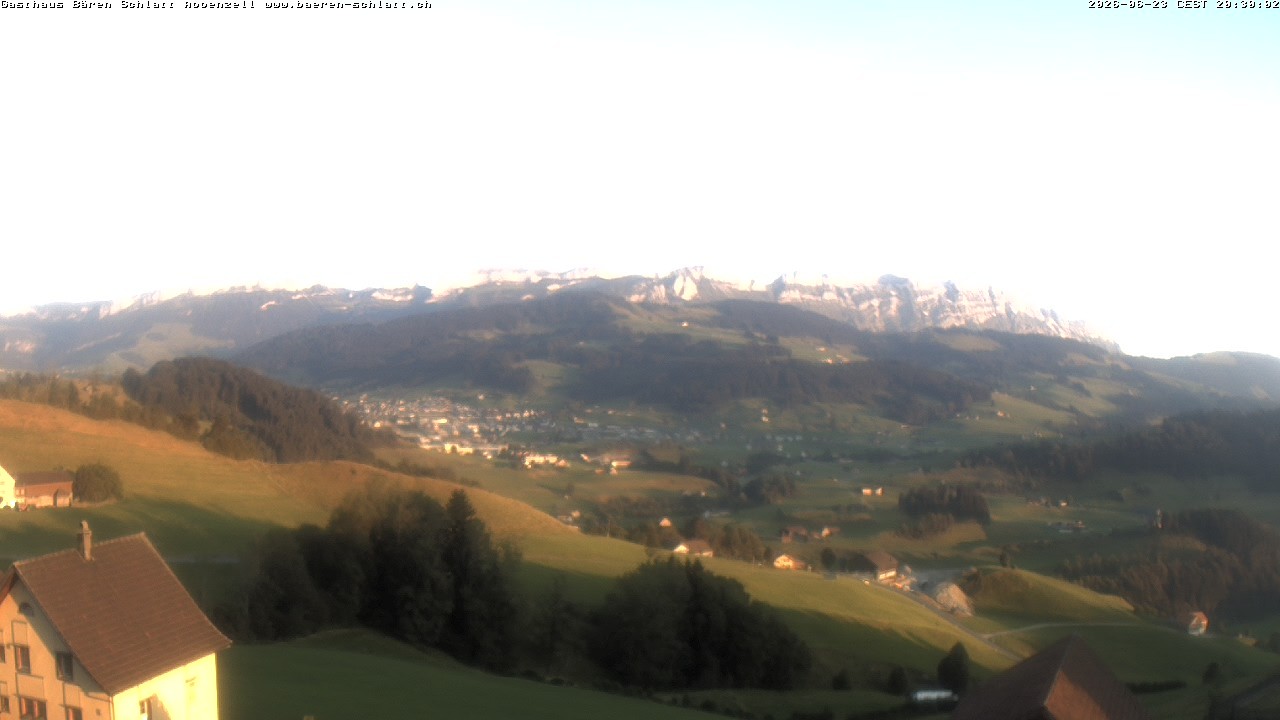Archiv Foto Webcam Panoramablick über Appenzell