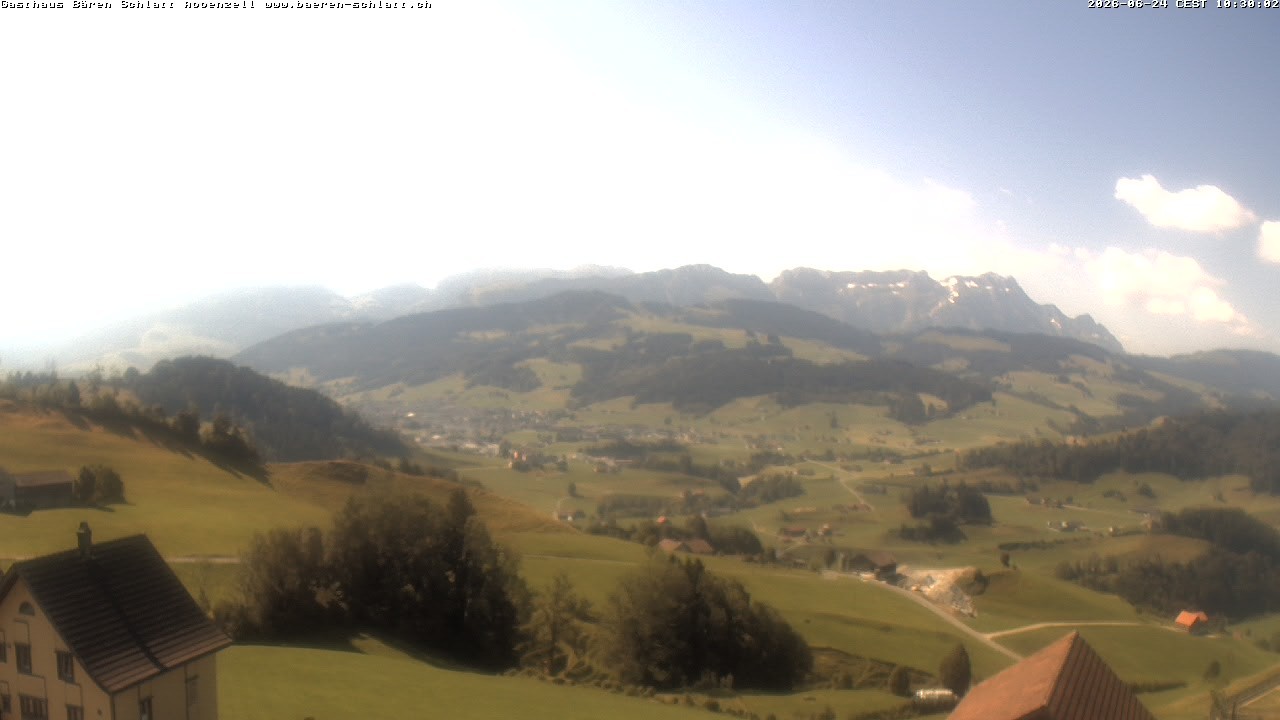 Archiv Foto Webcam Panoramablick über Appenzell