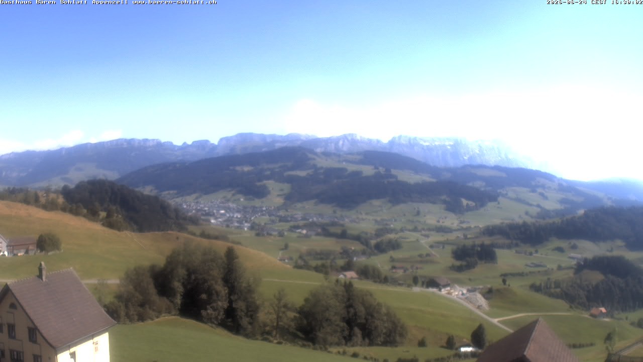 Archiv Foto Webcam Panoramablick über Appenzell