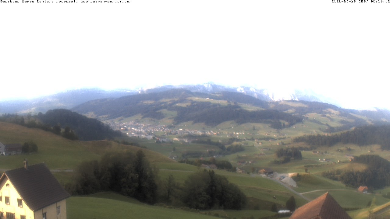 Archived image Webcam Appenzell in Switzerland