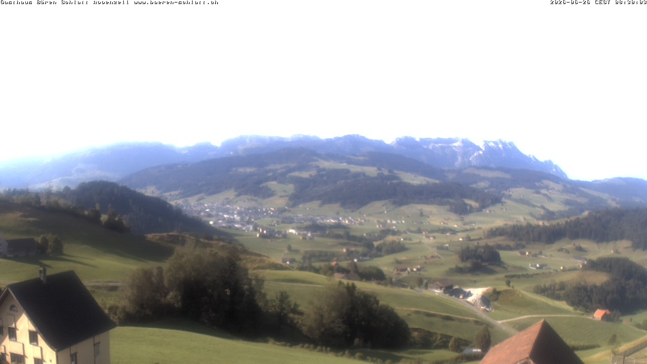 Archived image Webcam Appenzell in Switzerland