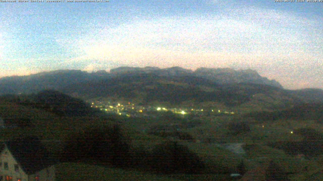 Archived image Webcam Appenzell in Switzerland