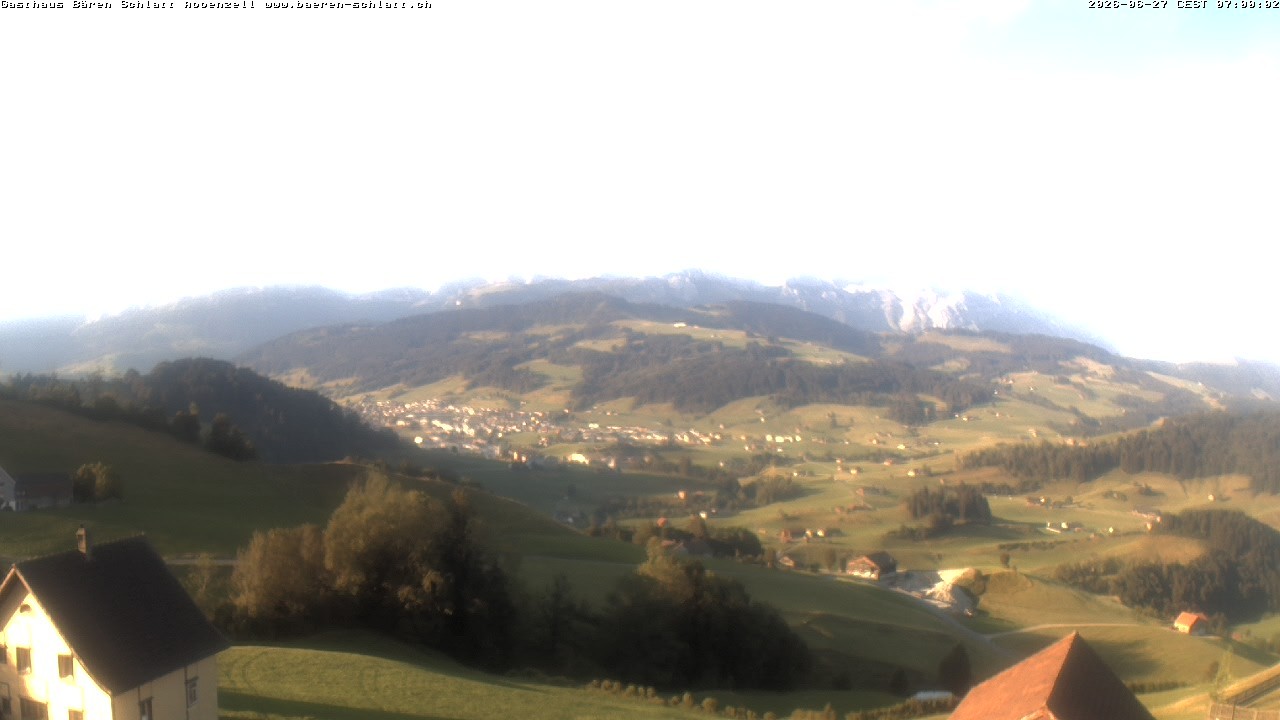 Archived image Webcam Appenzell in Switzerland