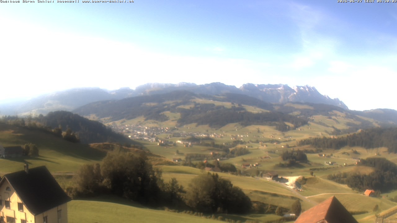 Archived image Webcam Appenzell in Switzerland