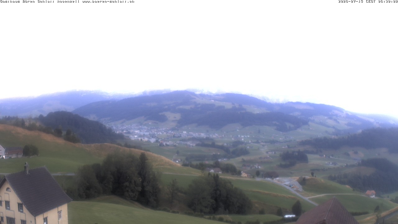 Archiv Foto Webcam Panoramablick über Appenzell