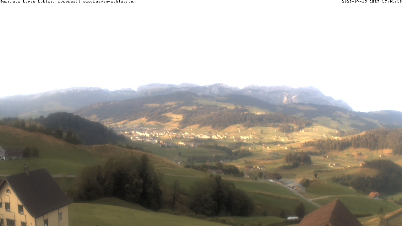 Archiv Foto Webcam Panoramablick über Appenzell