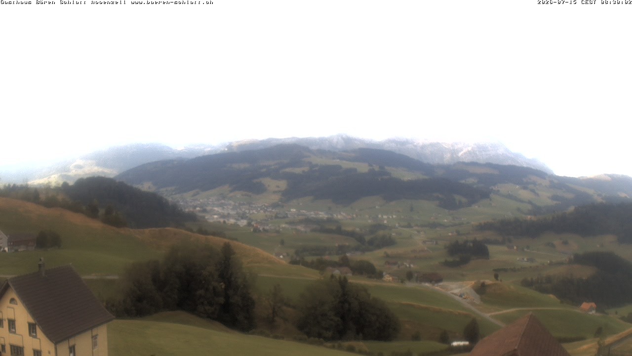 Archiv Foto Webcam Panoramablick über Appenzell
