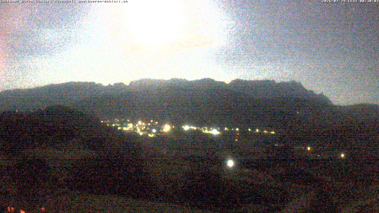 Archiv Foto Webcam Panoramablick über Appenzell