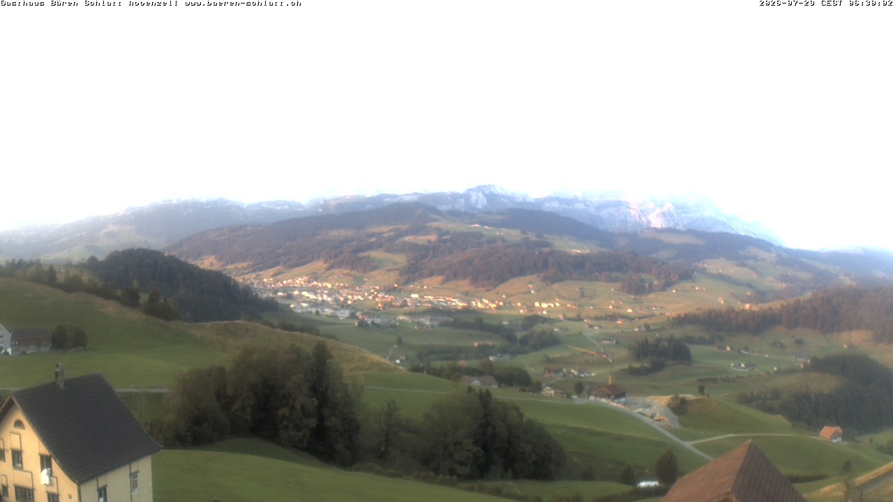 Archiv Foto Webcam Panoramablick über Appenzell