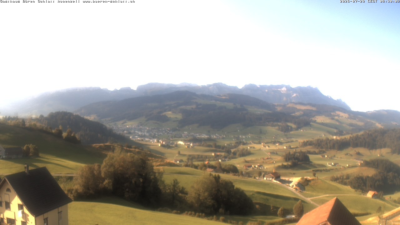 Archiv Foto Webcam Panoramablick über Appenzell