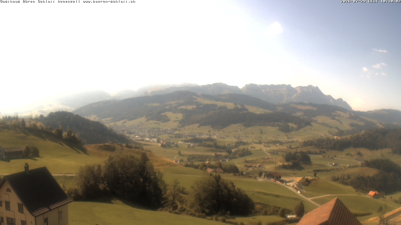 Archiv Foto Webcam Panoramablick über Appenzell