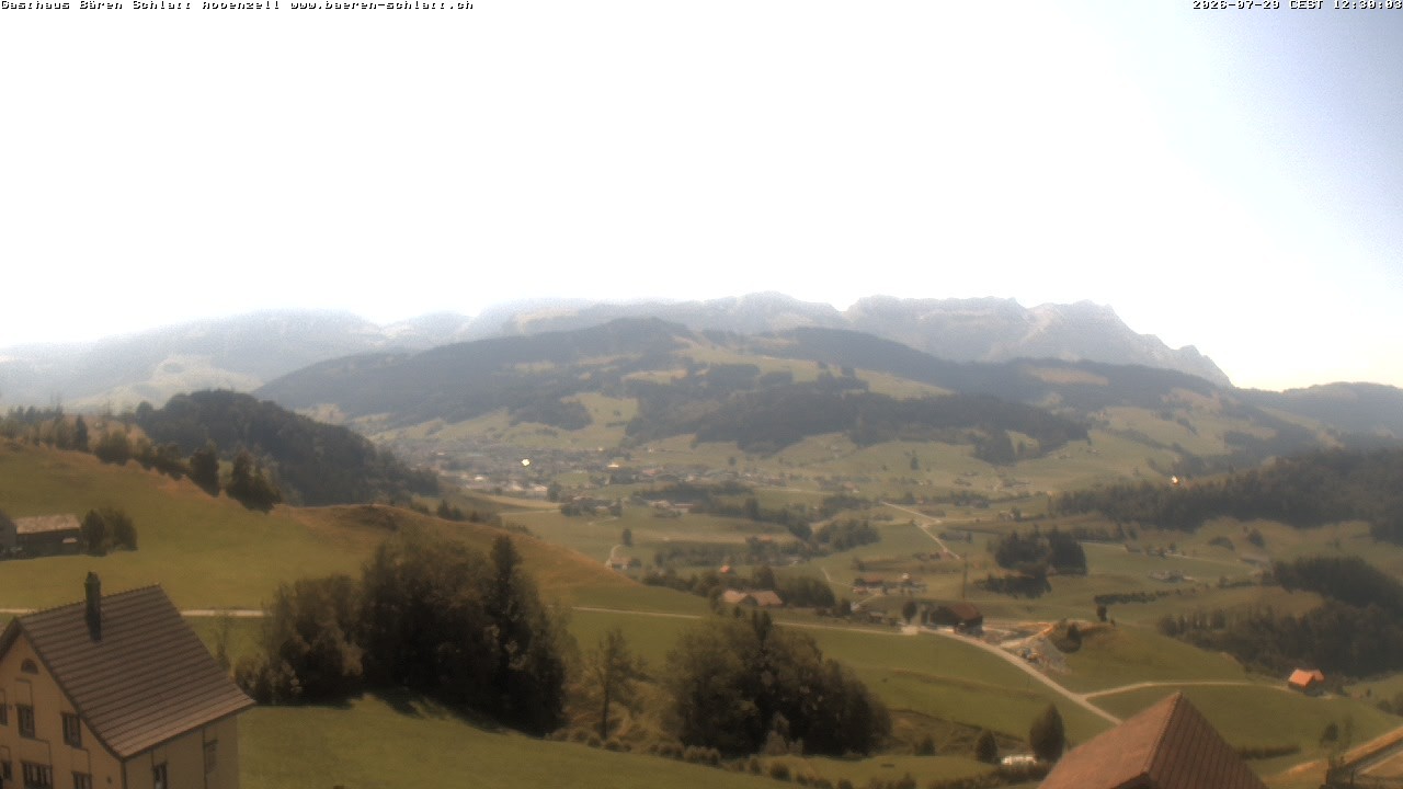 Archiv Foto Webcam Panoramablick über Appenzell