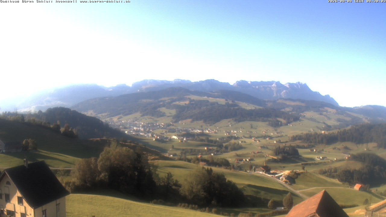Archived image Webcam Appenzell in Switzerland