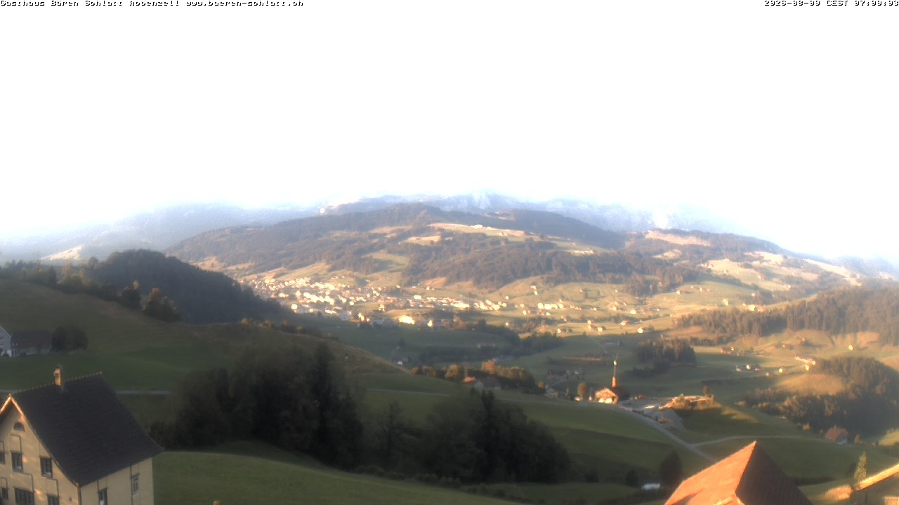 Archiv Foto Webcam Panoramablick über Appenzell