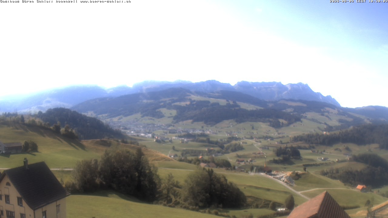 Archiv Foto Webcam Panoramablick über Appenzell