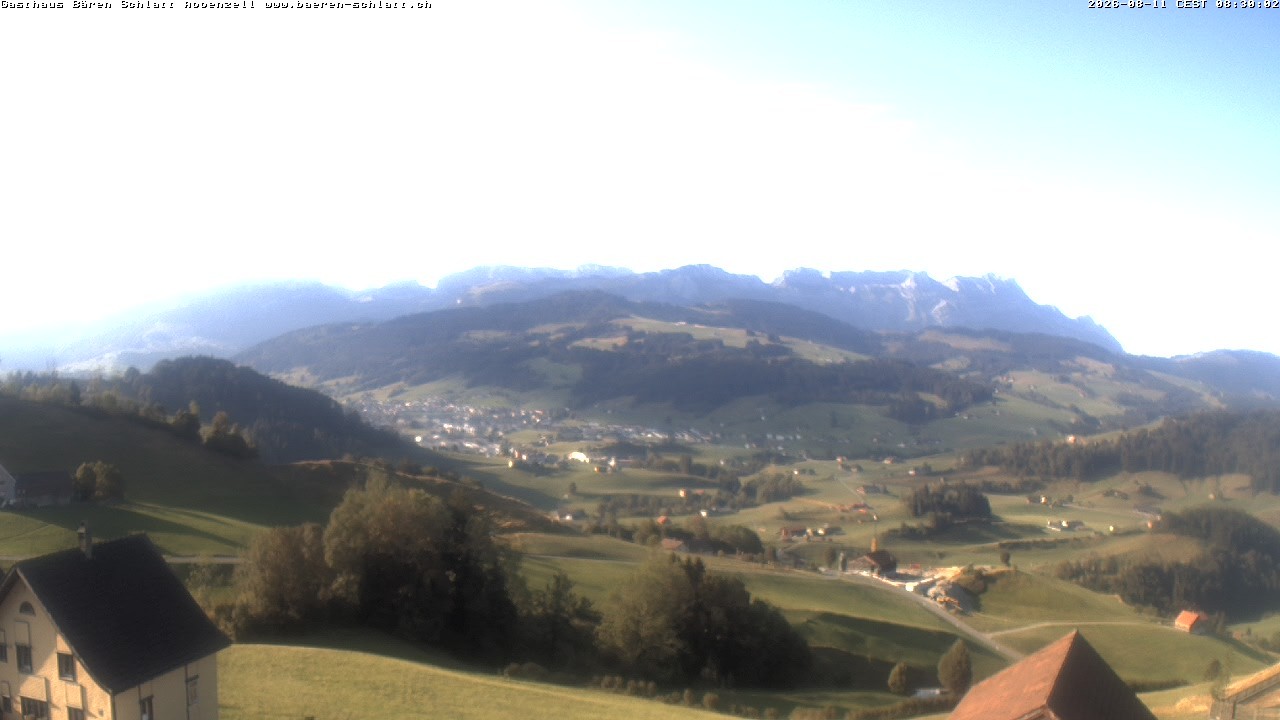 Archiv Foto Webcam Panoramablick über Appenzell