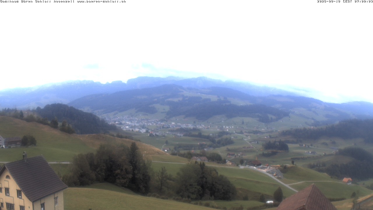 Archiv Foto Webcam Panoramablick über Appenzell
