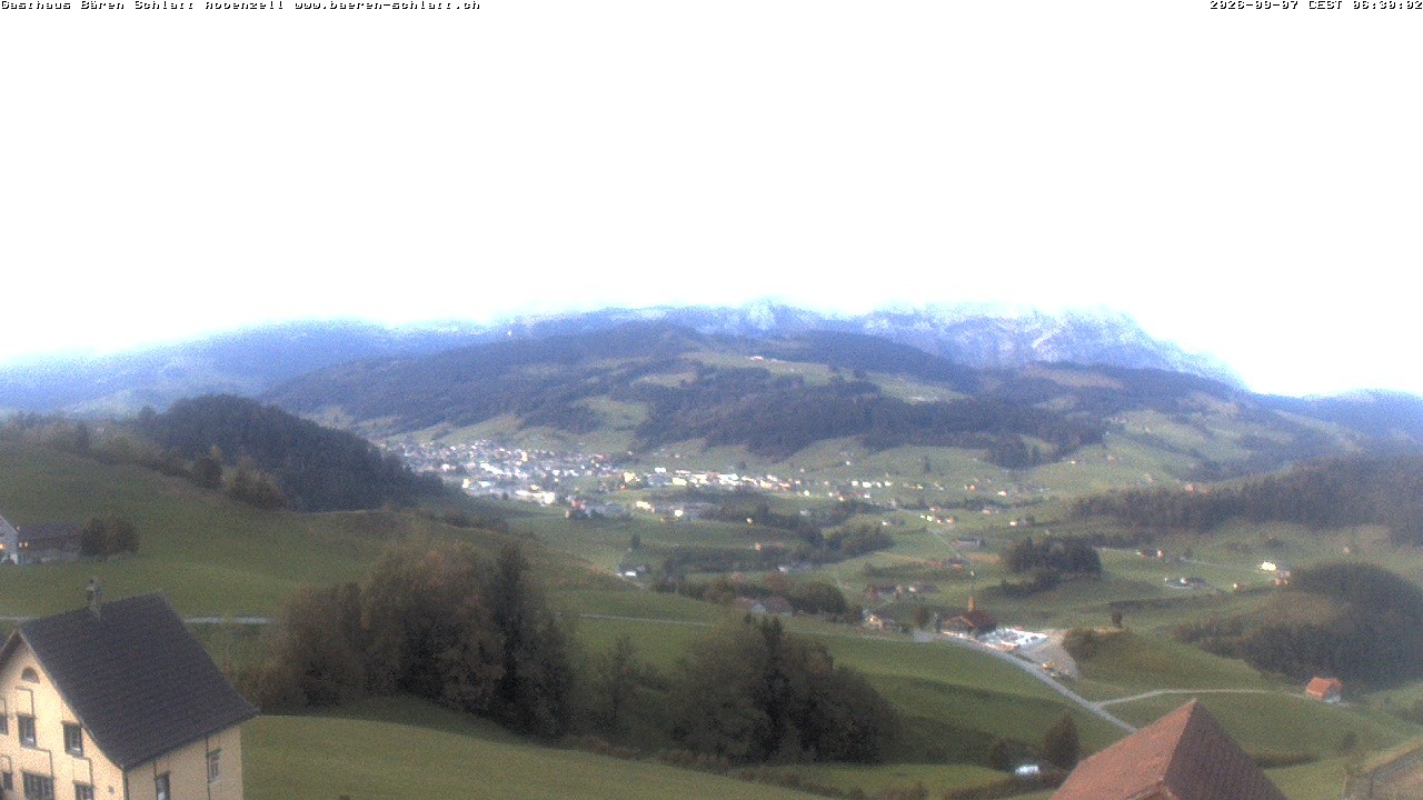 Archiv Foto Webcam Panoramablick über Appenzell