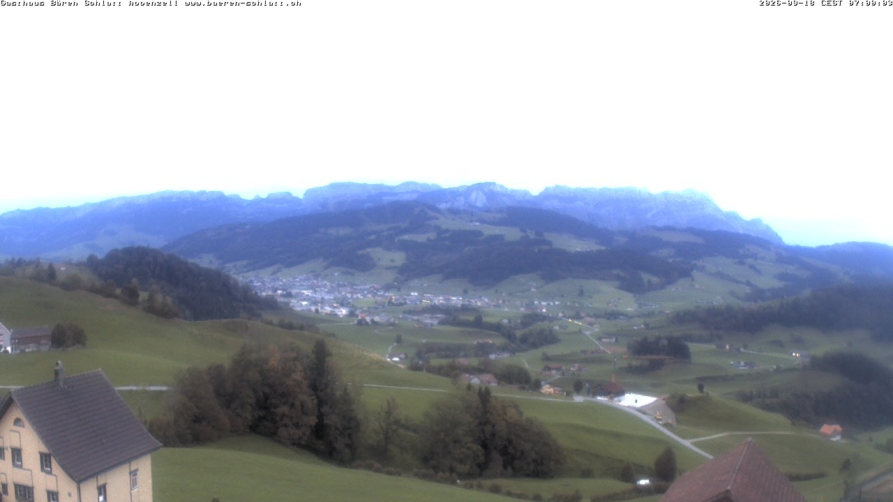 Archiv Foto Webcam Panoramablick über Appenzell