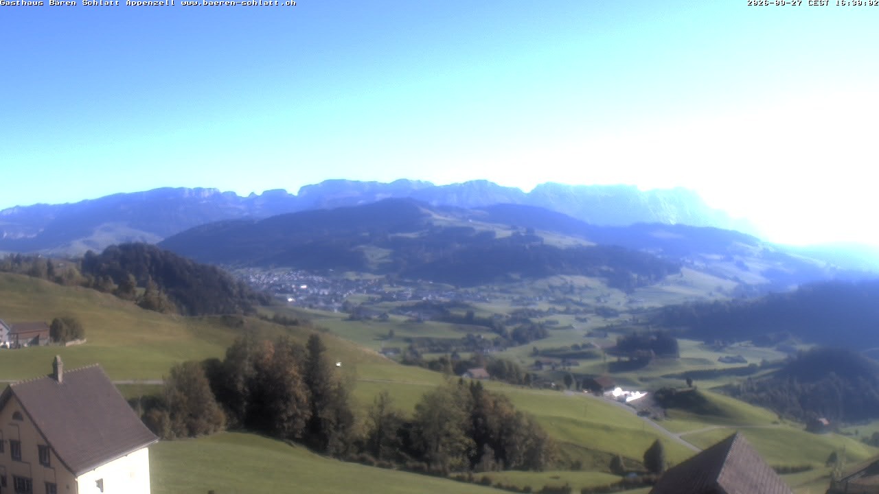 Archiv Foto Webcam Panoramablick über Appenzell