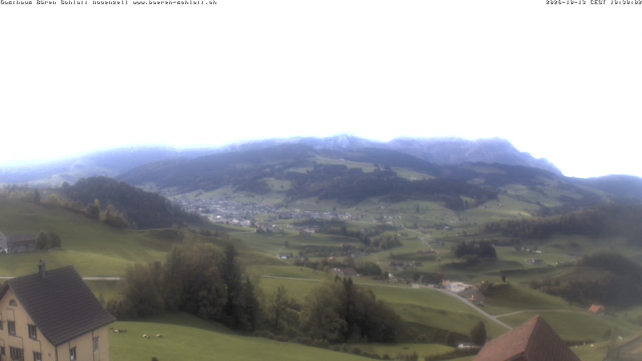 Archived image Webcam Appenzell in Switzerland