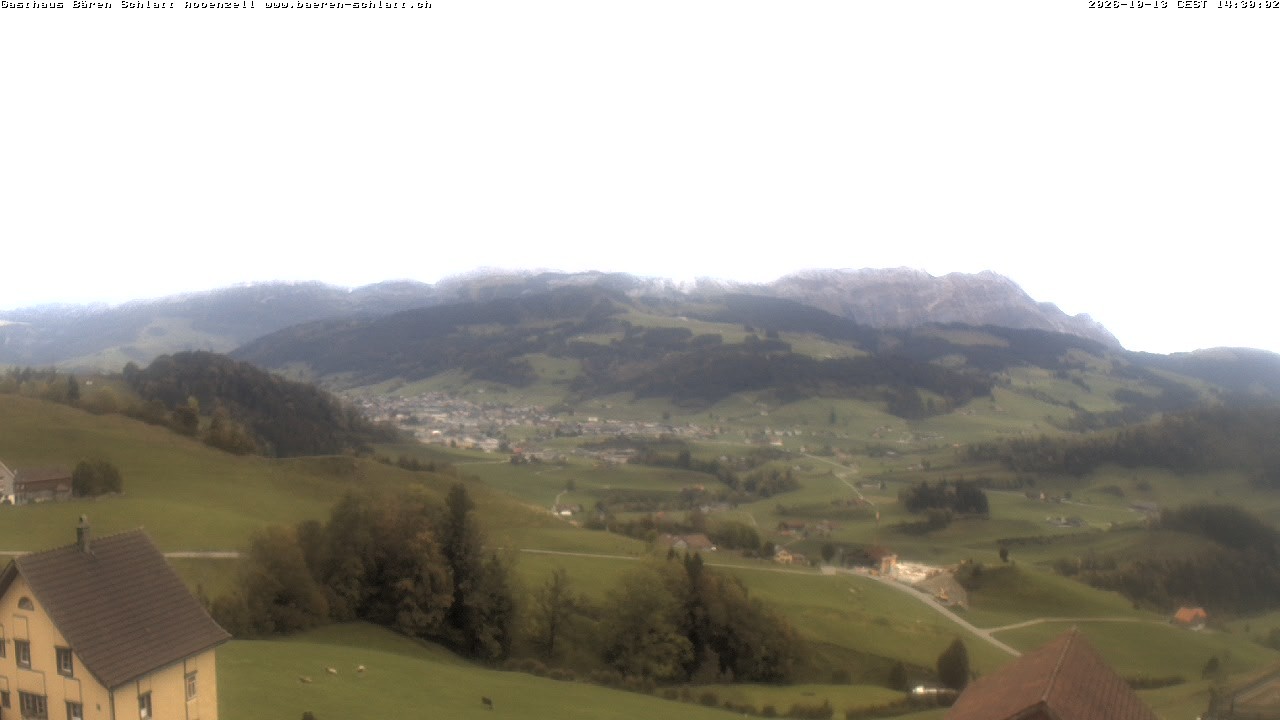 Archived image Webcam Appenzell in Switzerland