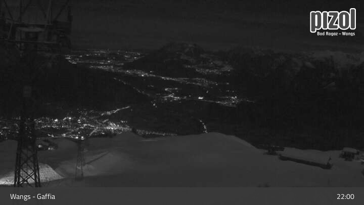 Archiv Foto Webcam Gaffia Bergstation, Wangs in der Ostschweiz