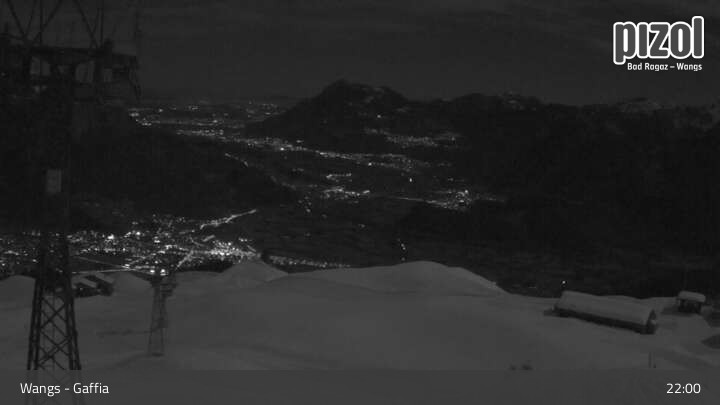 Archiv Foto Webcam Gaffia Bergstation, Wangs in der Ostschweiz